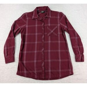 Outdoor Research Shirt Women's M Cedar Cove Tunic Flannel Plaid Burgundyβ